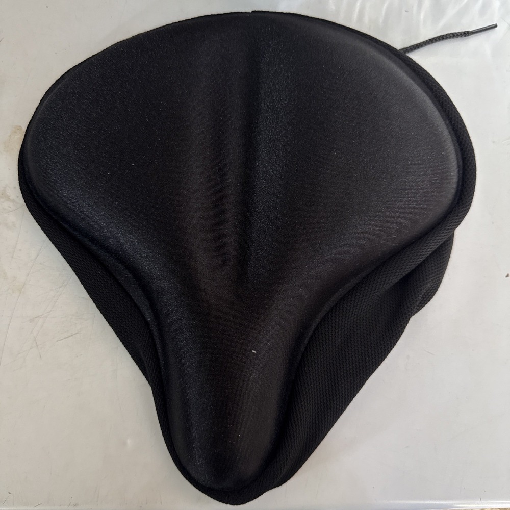 BOBILIFE Gel Bike Seat Cushion Cover Black Padded Memory Foam